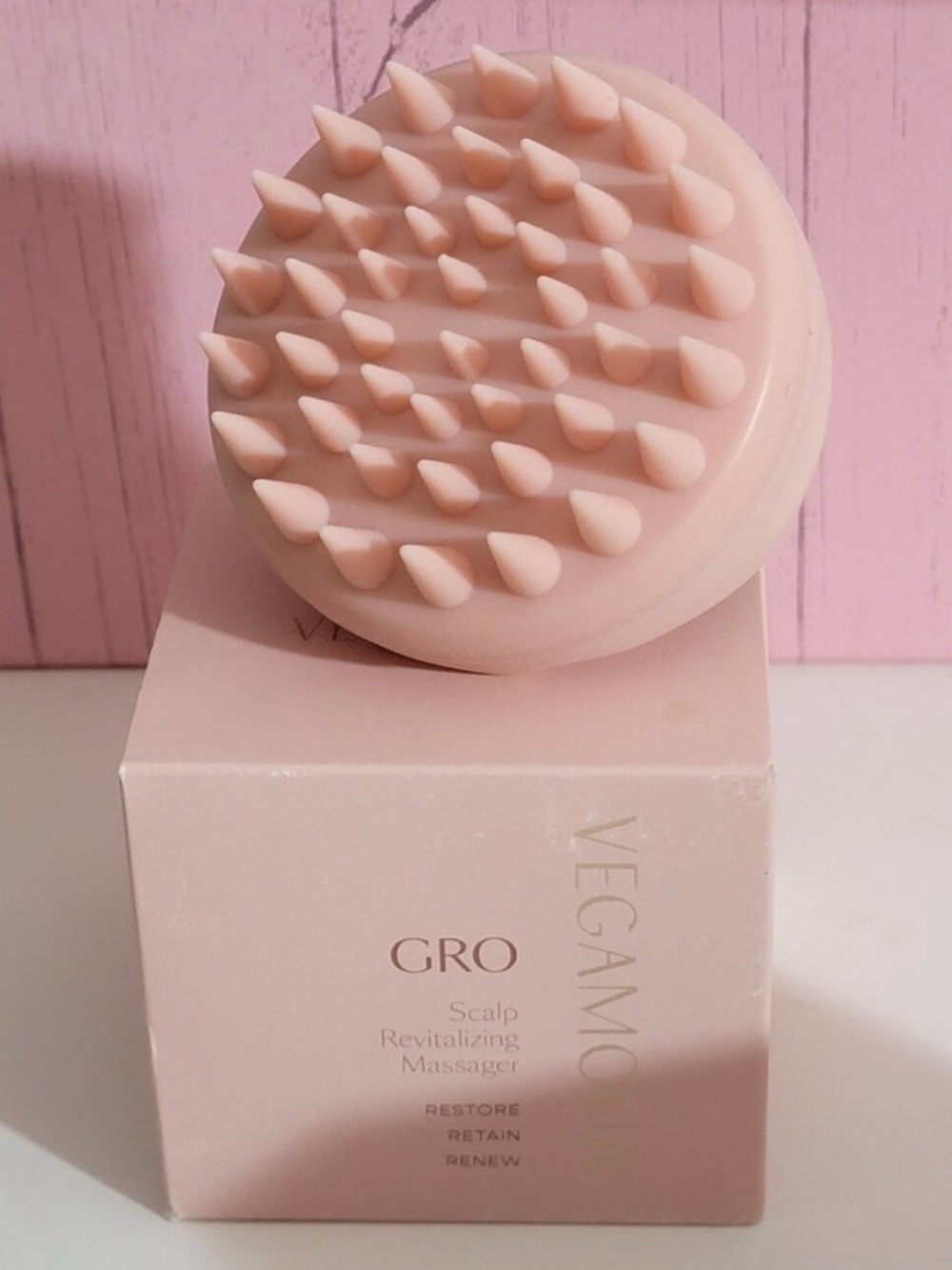 Silicone Scalp Massager - Blush Pink